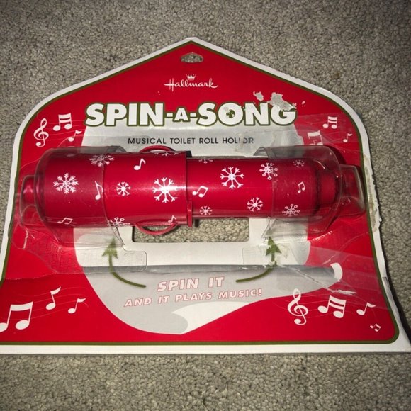 Hallmark Holiday Hallmark Spinasong Musical Toilet Roll Holder